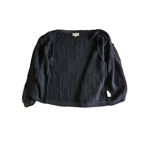 Magnolia Cardigan Womens XL Embellished Sequins Two Button Angora VTG Whimsigoth - Picture 7 of 13